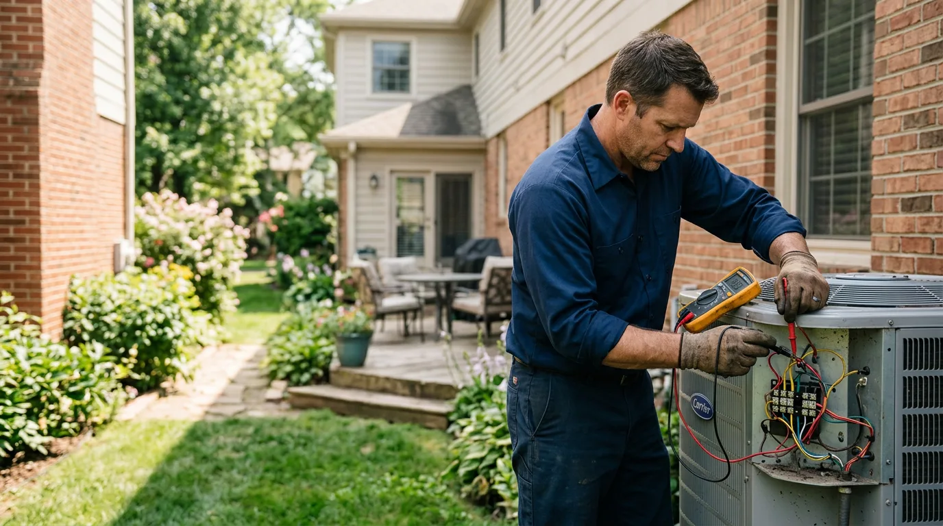 HVAC technician working near Goodman, MO